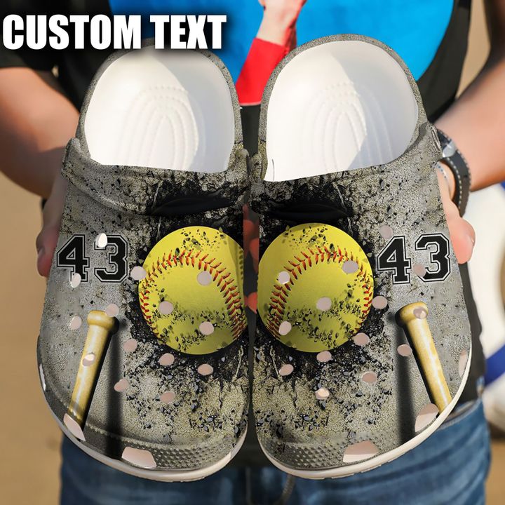 Softball Dusty Crocs Clog Shoes