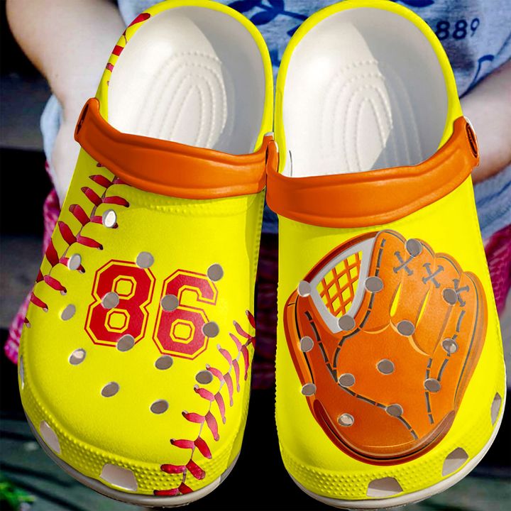 Softball I Love Crocs Clog Shoes