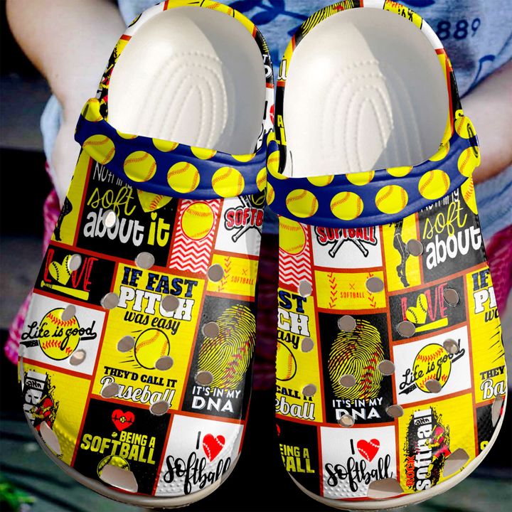 Softball If Fasts Pitch Crocs Clog Shoes