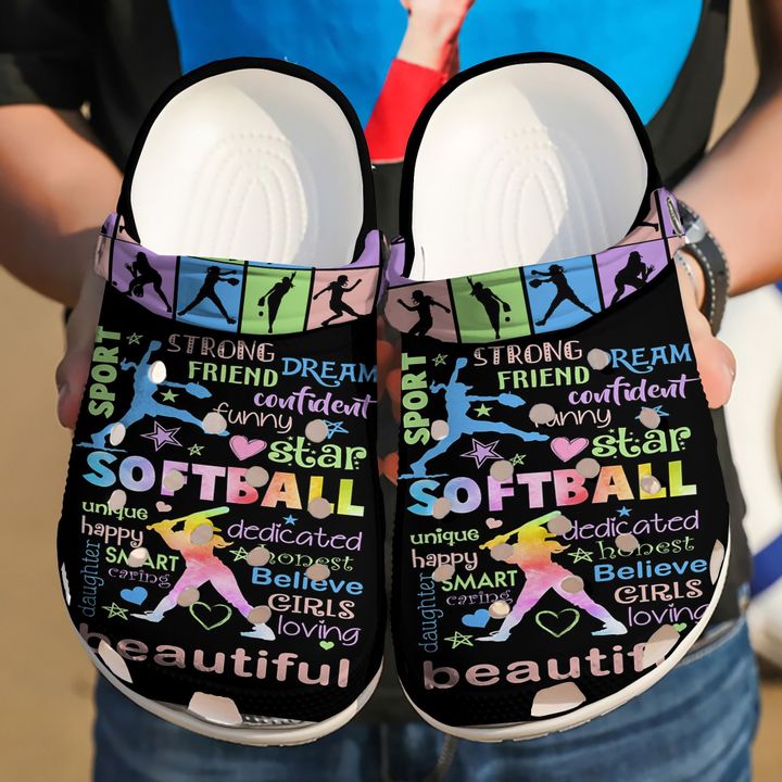 Softball I’m A Girl Crocs Clog Shoes