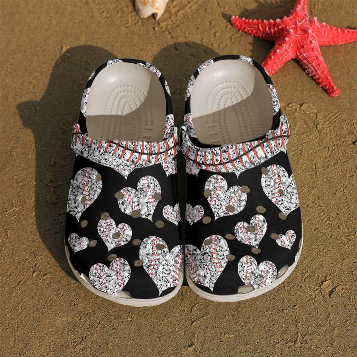 Softball Pattern V2 Crocs Clog Shoes