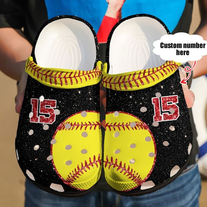 Softball Personalized Pitch Crocs Clog Shoes