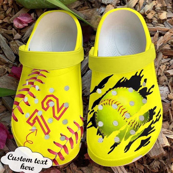 Softball Personalized Season Crocs Clog Shoes