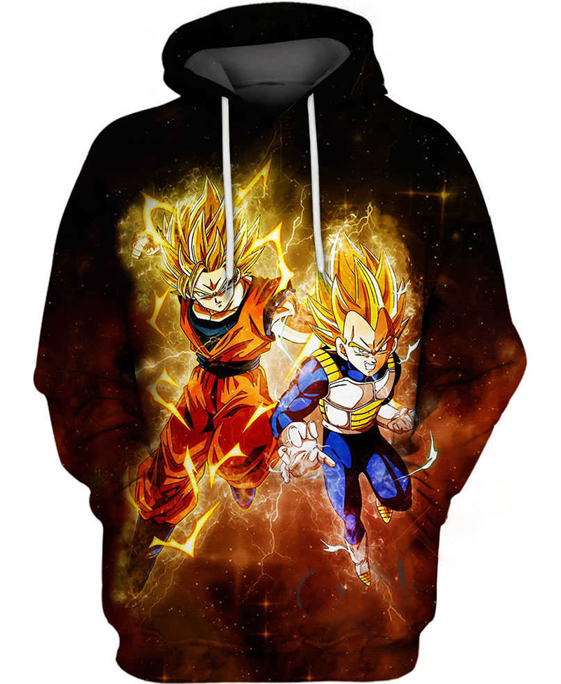 Son Goku And Vegeta Hoodie 3D