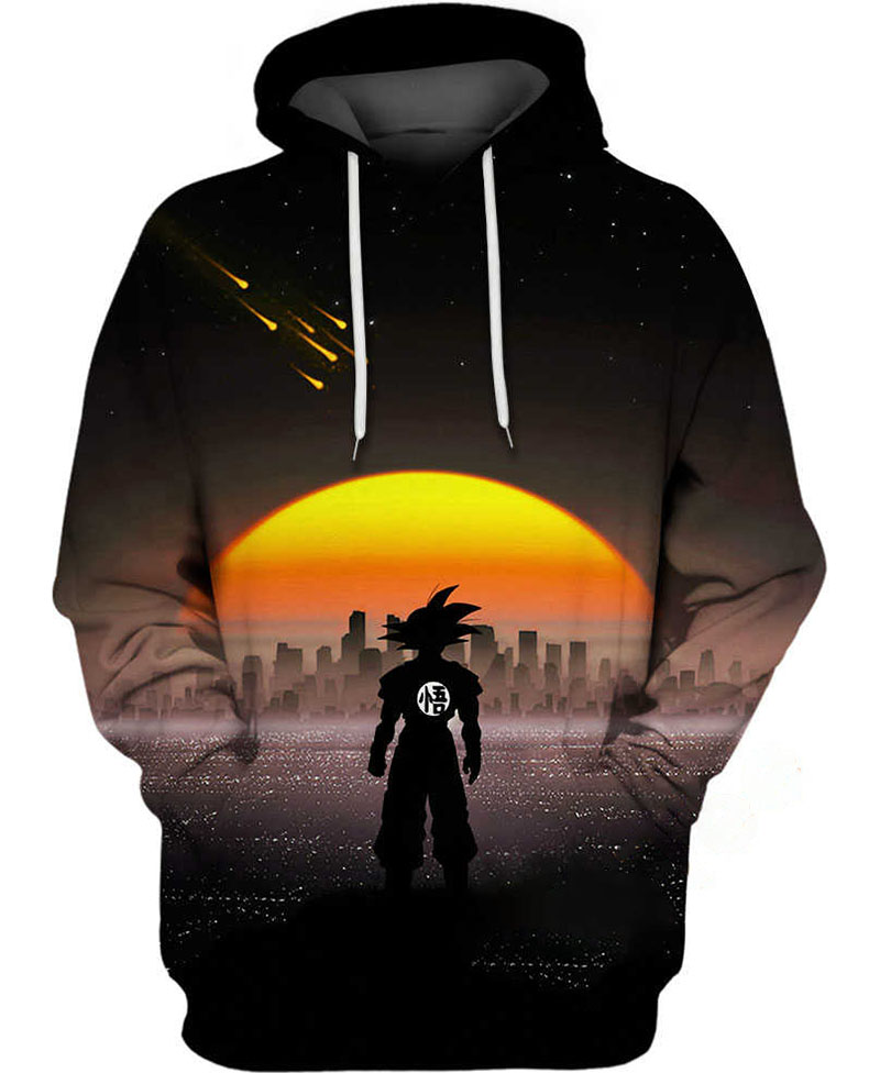Son Goku Negative Space Hoodie 3D