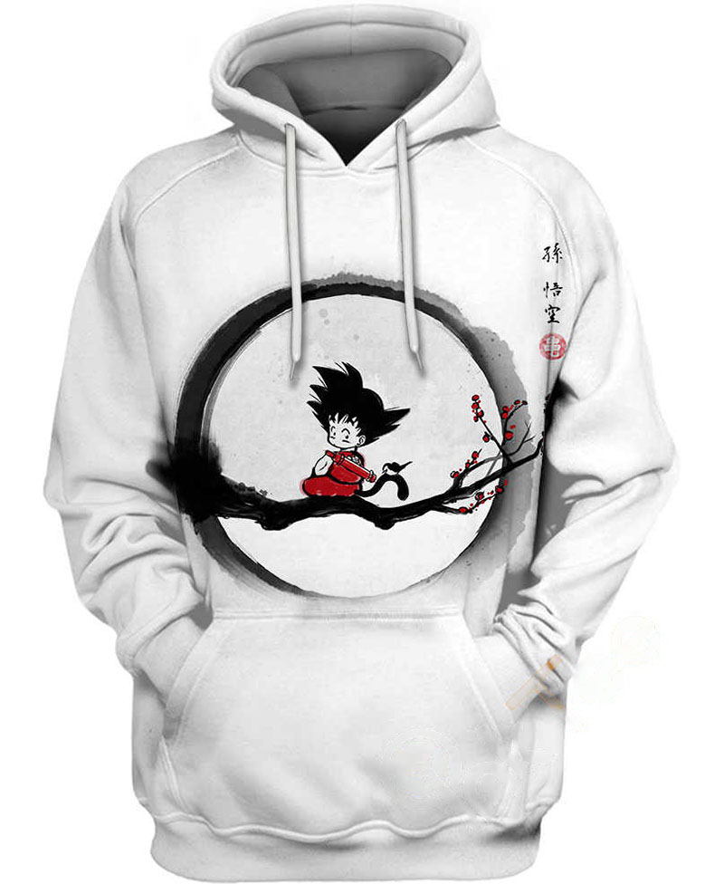 Son Goku Relaxes Hoodie 3D