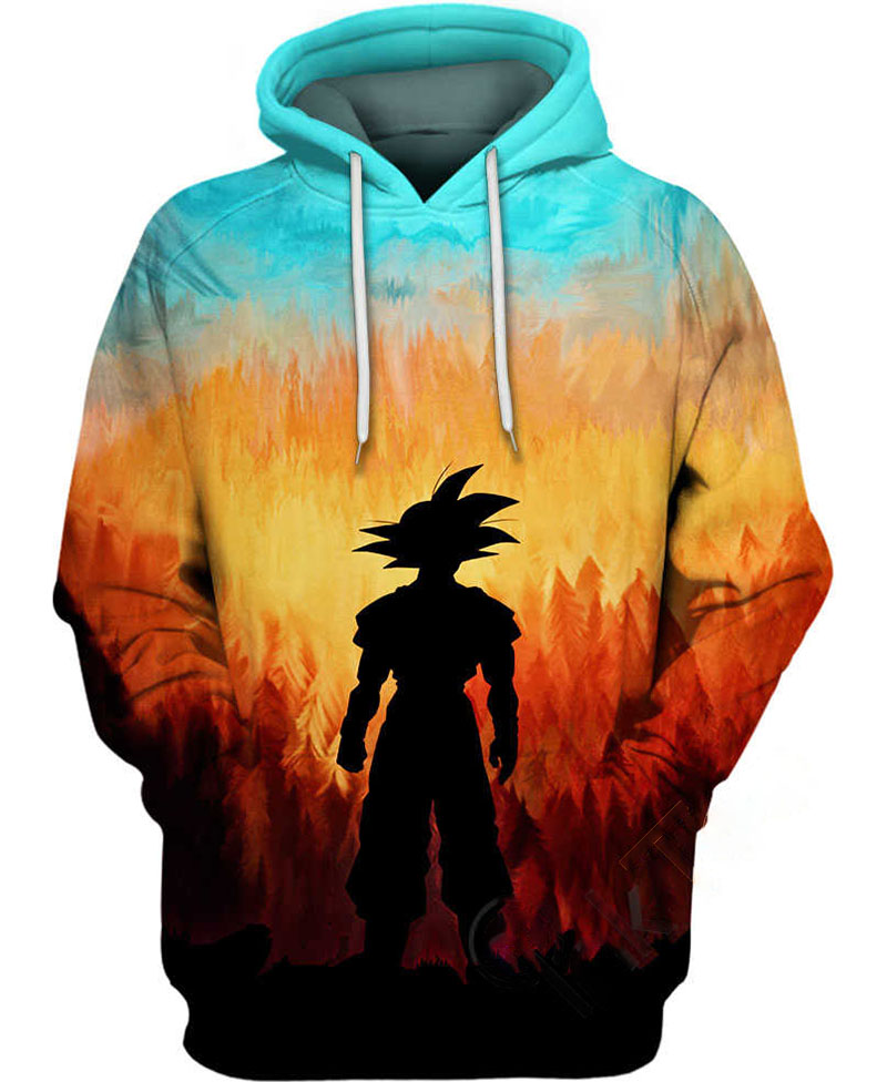 Son Goku Soul In The Forest Hoodie 3D