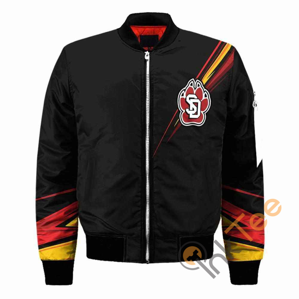 South Dakota Coyotes NCAA Black Apparel Best Christmas Gift For Fans Bomber Jacket