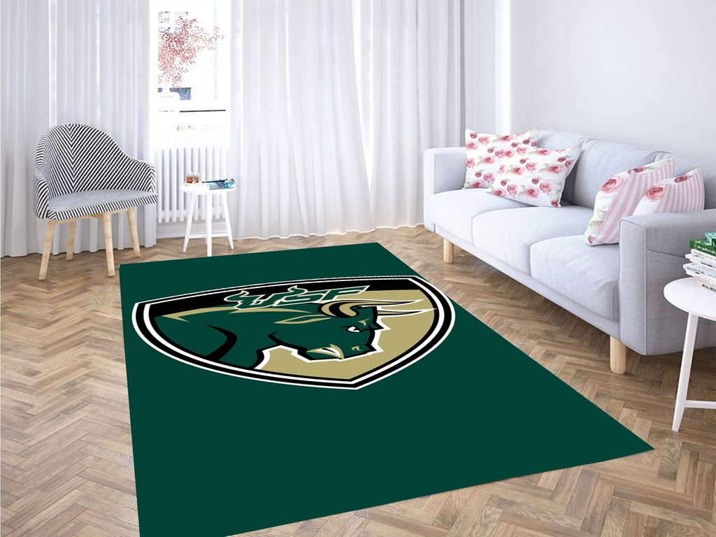 South Florida Bulls Baseball Living Room Modern Carpet Rug