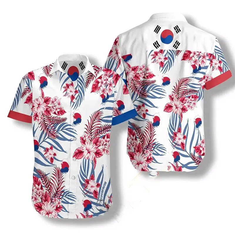 South Korea Proud Hawaiian shirts