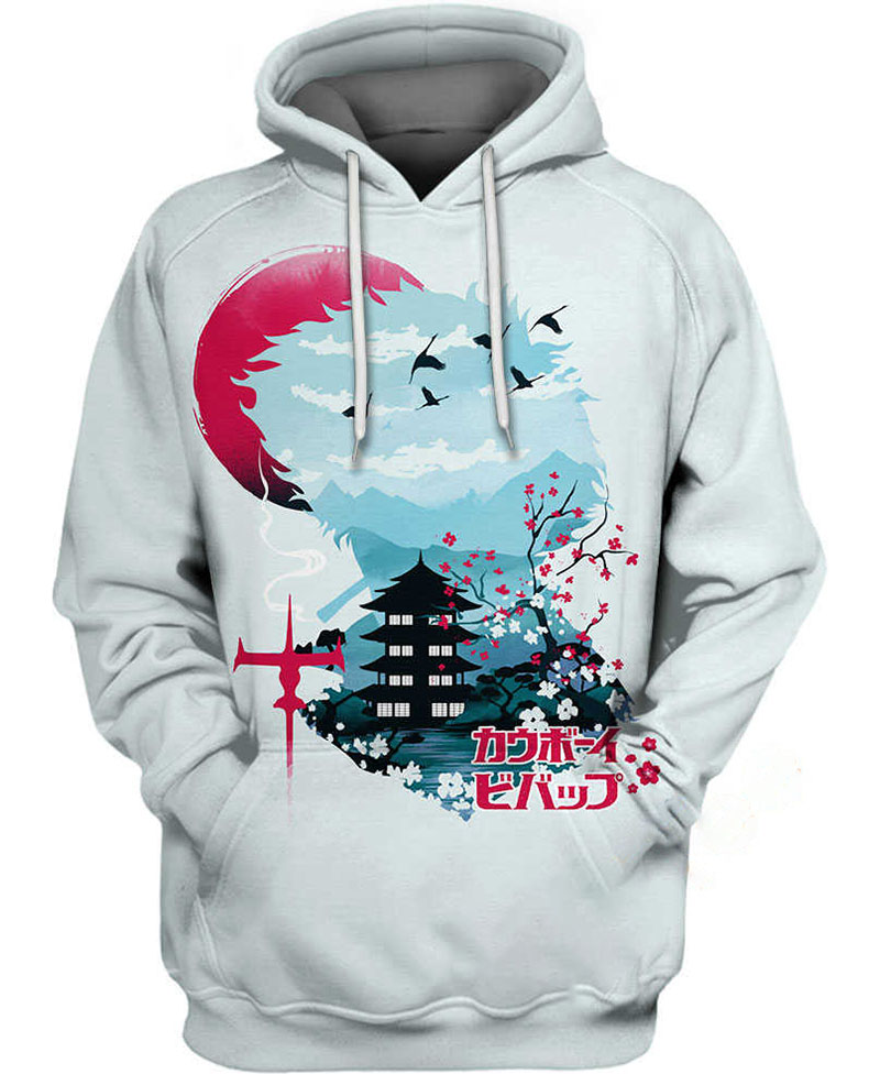 Space Cowboy Sunset Hoodie 3D