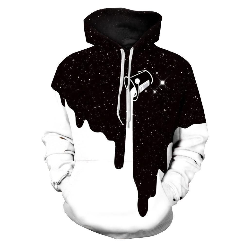 Space Meets White Cools Hoodie 3D