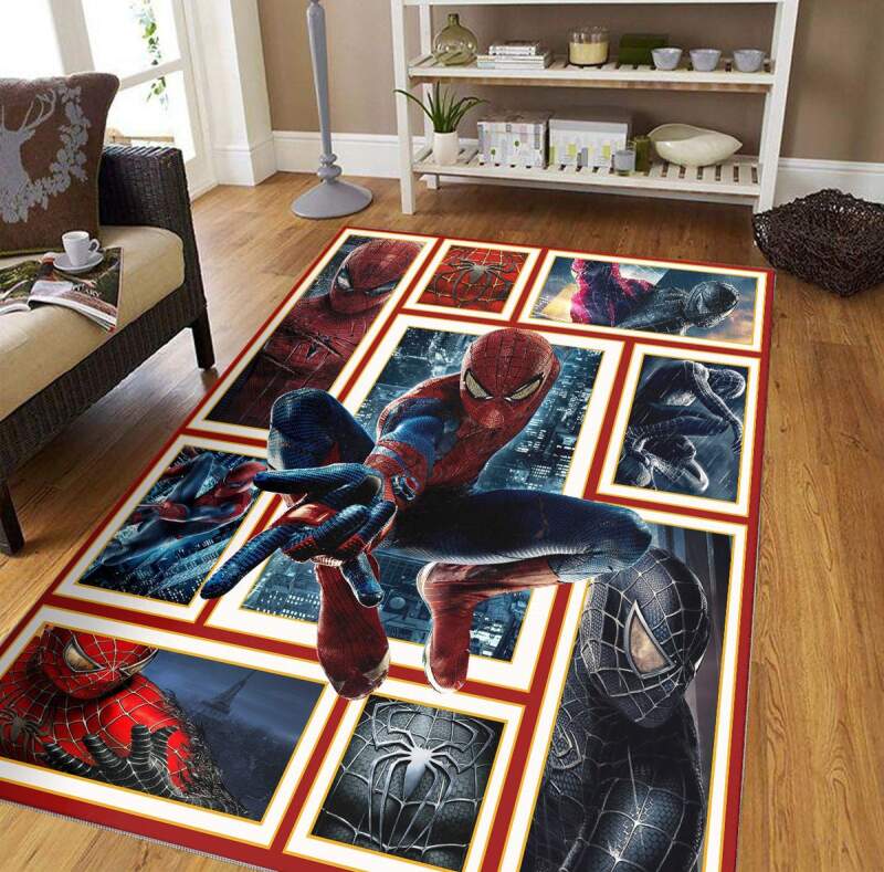 Spider Man Marvel Avengers Superheroes Love Decorative Floor Rug