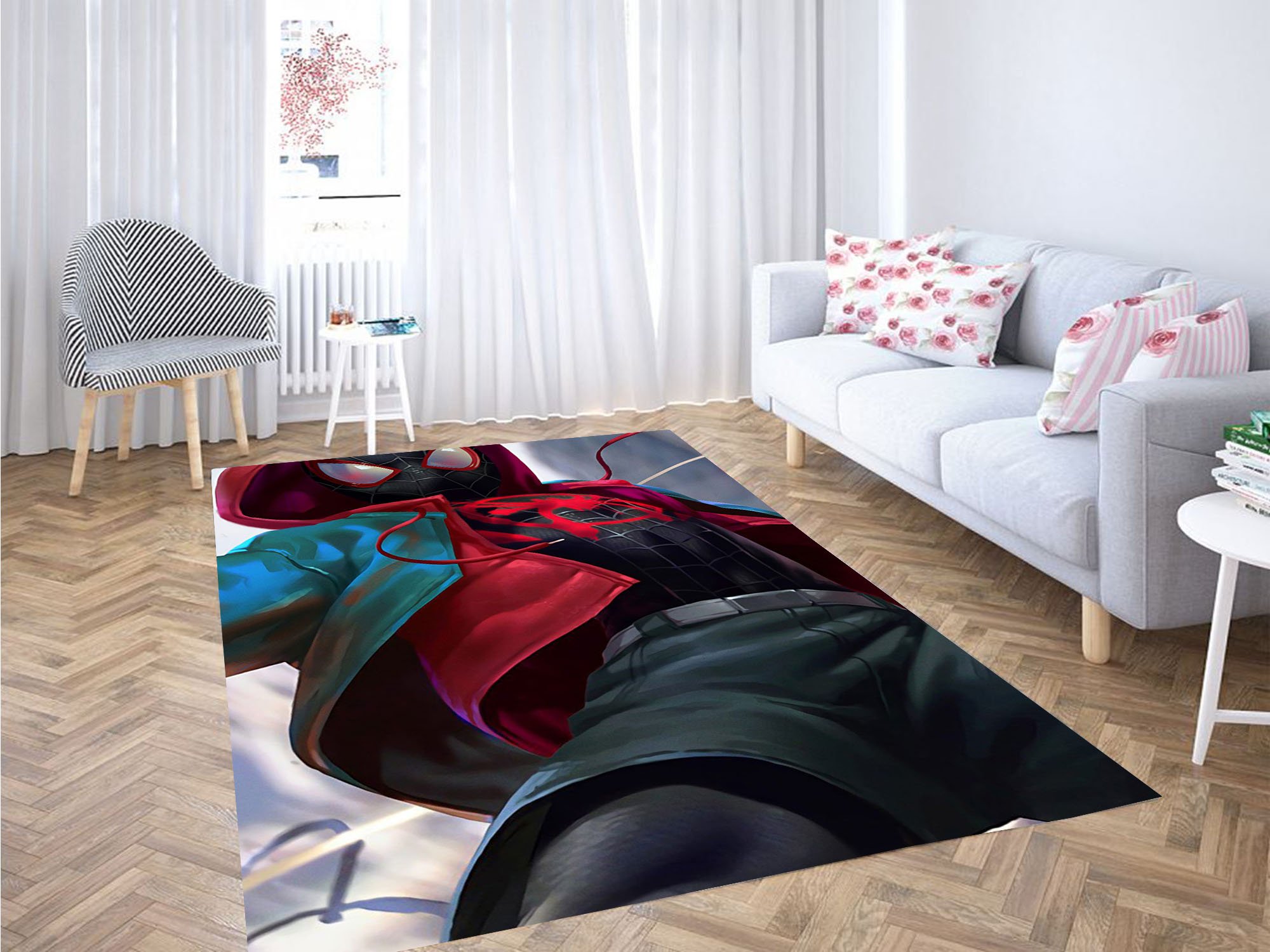 Spiderman Miles Moreles Carpet Rug