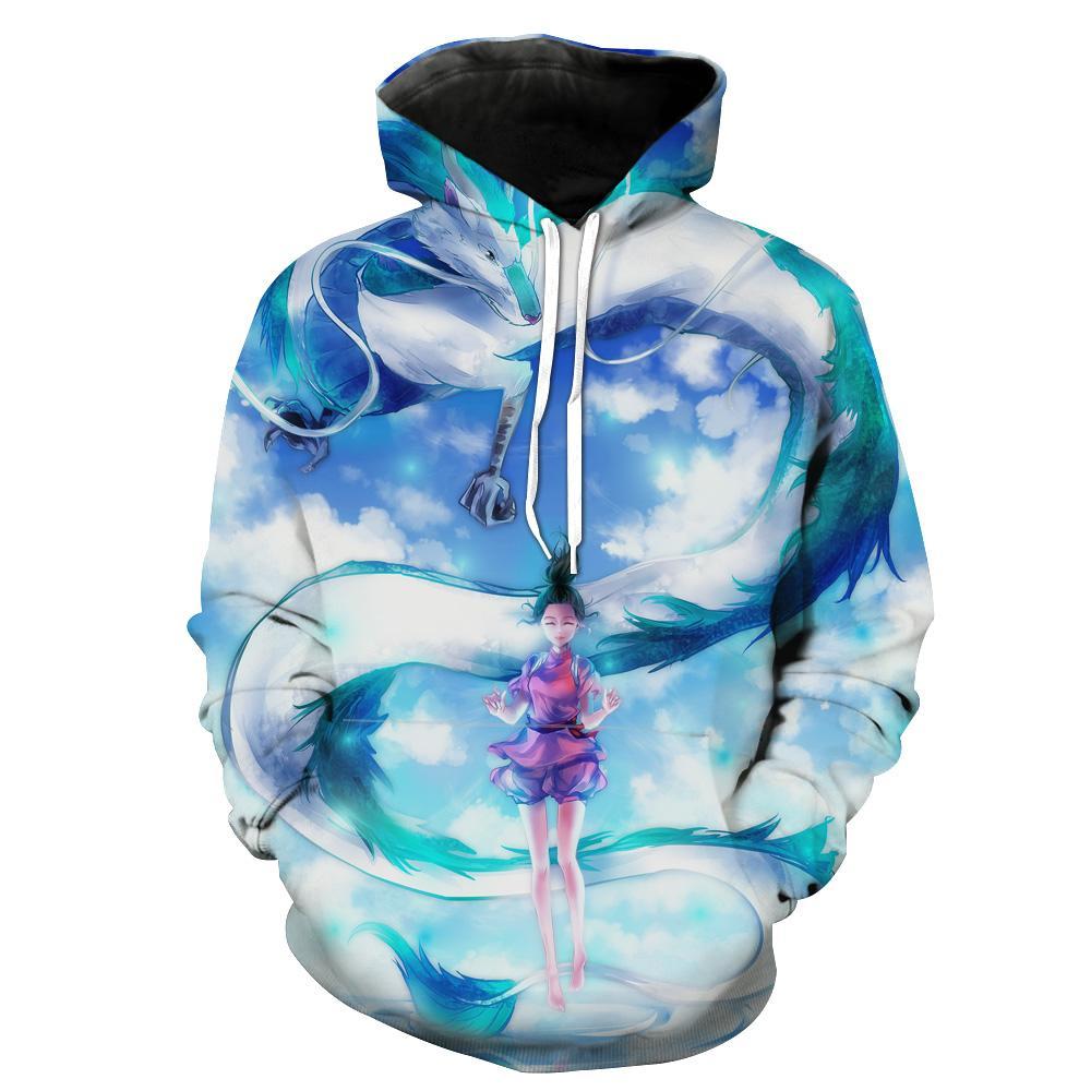 Spirited Away Spirited Away Dragon Anime Hoodie 3D