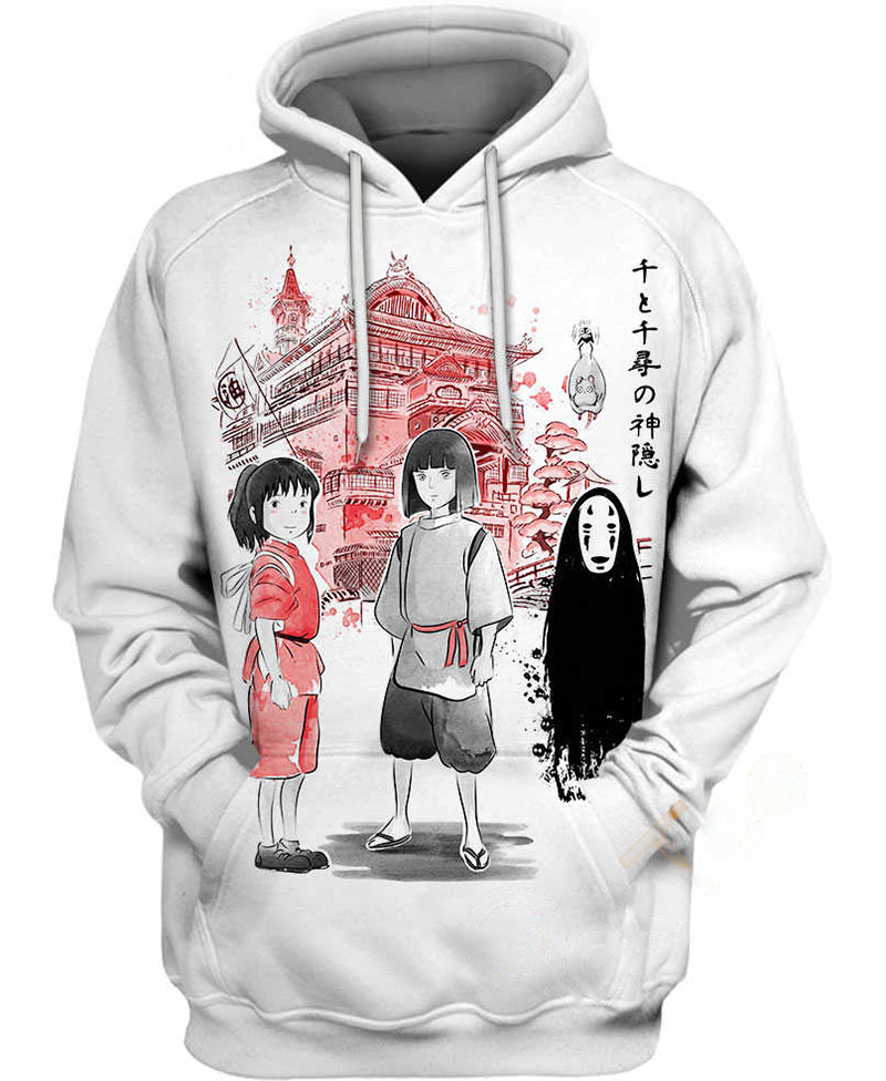 Spirited Away Sumi-e Hoodie 3D