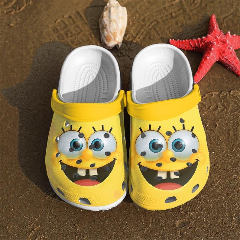 Spongebob 3d Comfortable For Mens And Womens Classic Water Crocs Clog Shoes