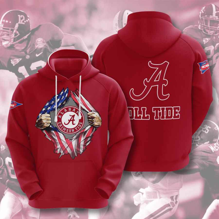 Sports American Football Ncaaf Alabama Crimson Tide Usa Hoodie 3D