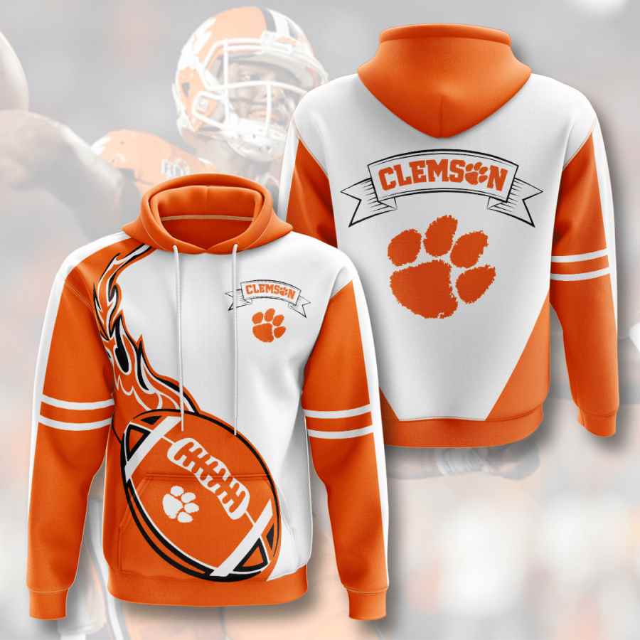 Sports American Football Ncaaf Clemson Tigers Usa Hoodie 3D