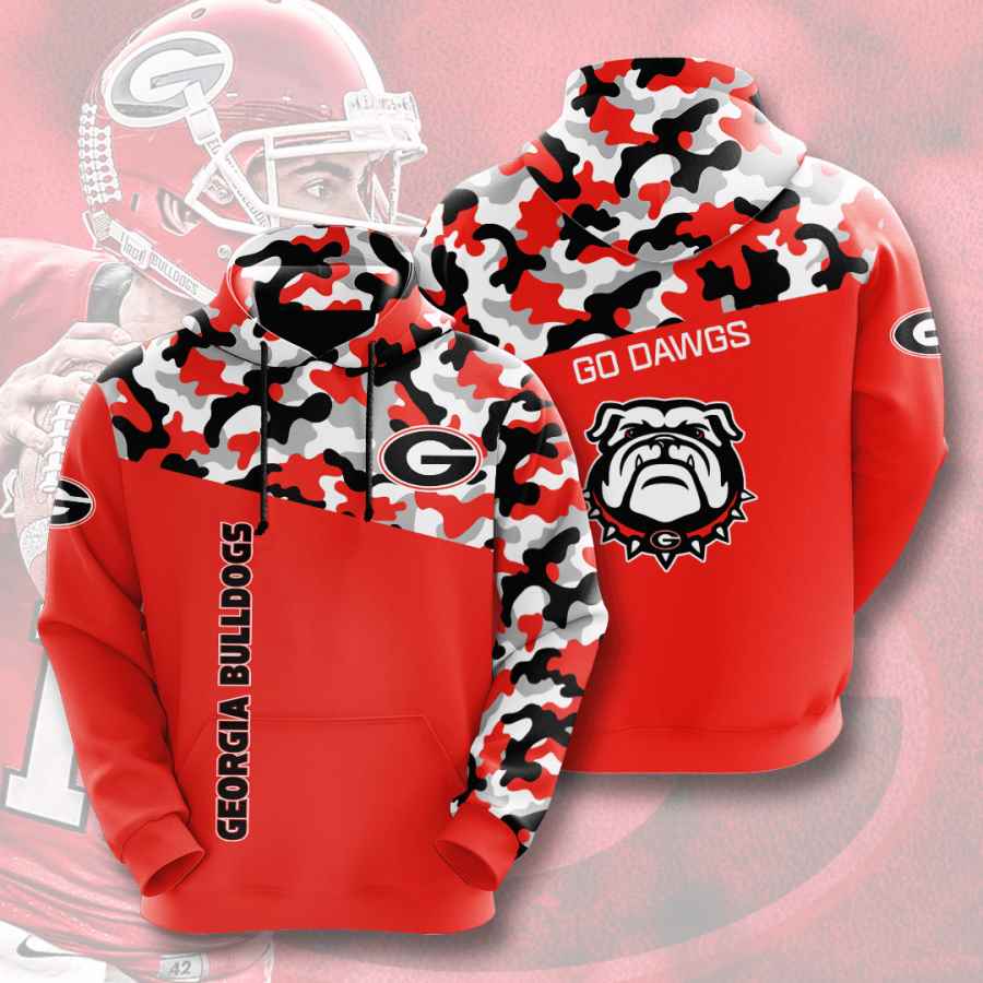 Sports American Football Ncaaf Georgia Bulldogs Usa Hoodie 3D