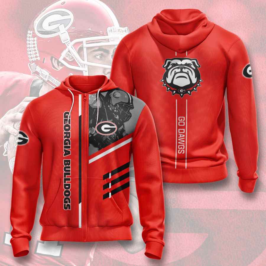 Sports American Football Ncaaf Georgia Bulldogs Usa Hoodie 3D