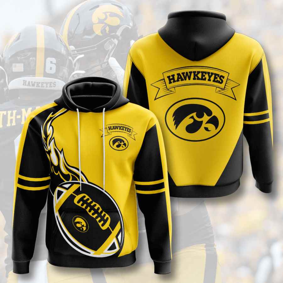 Sports American Football Ncaaf Iowa Hawkeyes Usa Hoodie 3D