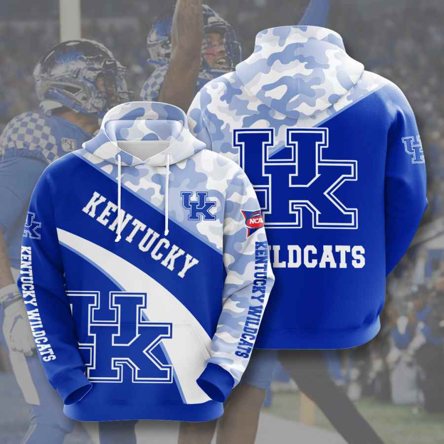 Sports American Football Ncaaf Kentucky Wildcats Usa Hoodie 3D