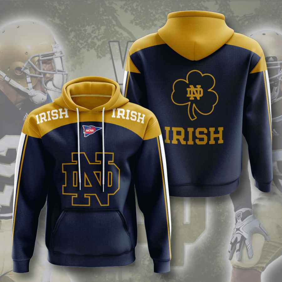 Sports American Football Ncaaf Notre Dame Fighting Irish Usa Hoodie 3D