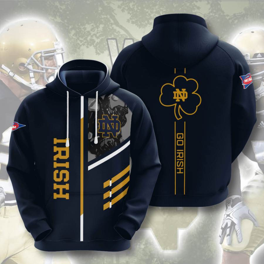 Sports American Football Ncaaf Notre Dame Fighting Irish Usa Hoodie 3D