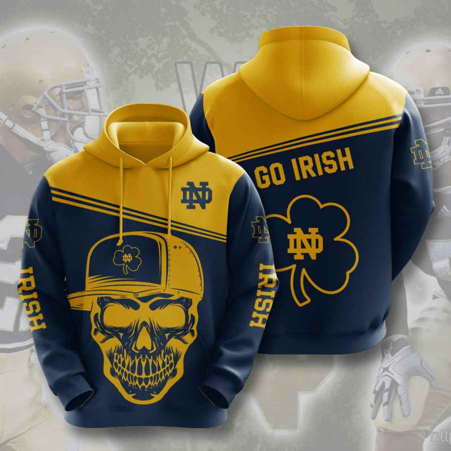 Sports American Football Ncaaf Notre Dame Fighting Irish Usa Hoodie 3D
