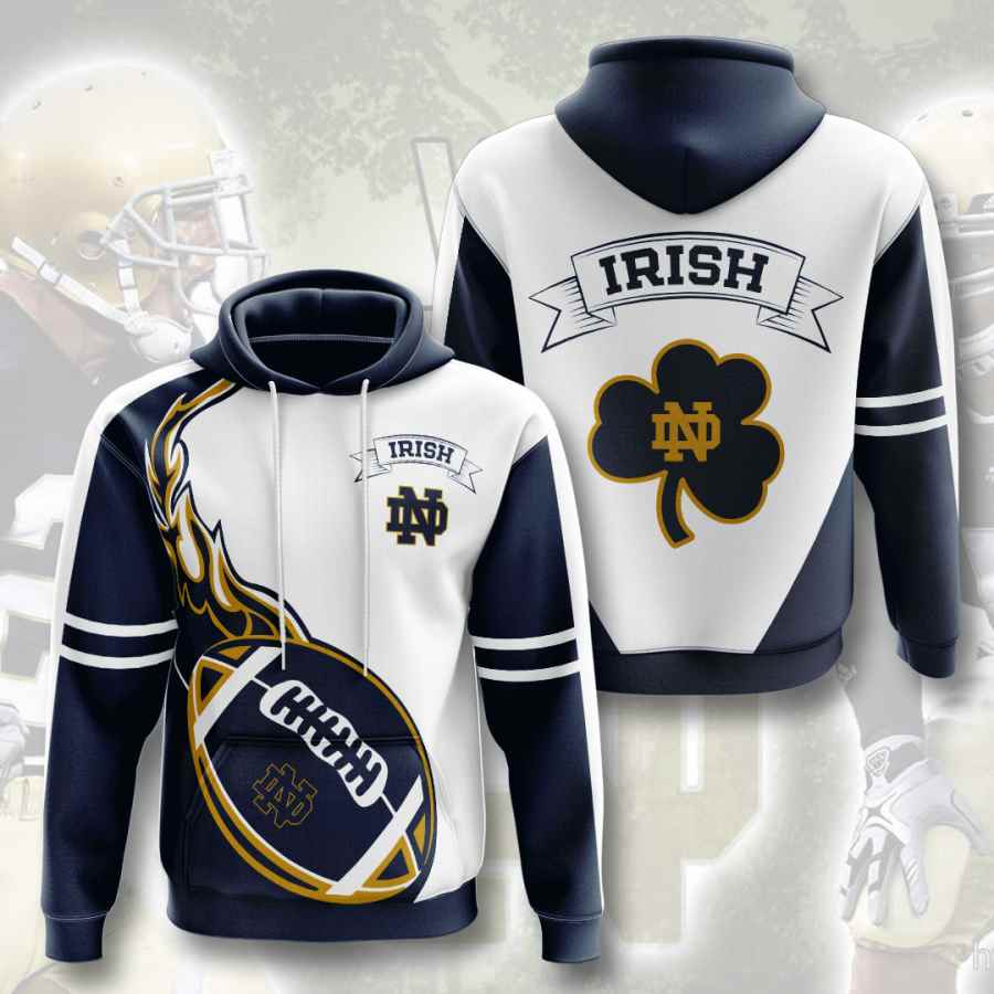 Sports American Football Ncaaf Notre Dame Fighting Irish Usa Hoodie 3D