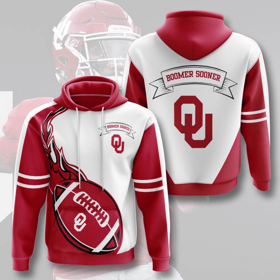 Sports American Football Ncaaf Oklahoma Sooners Usa Hoodie 3D