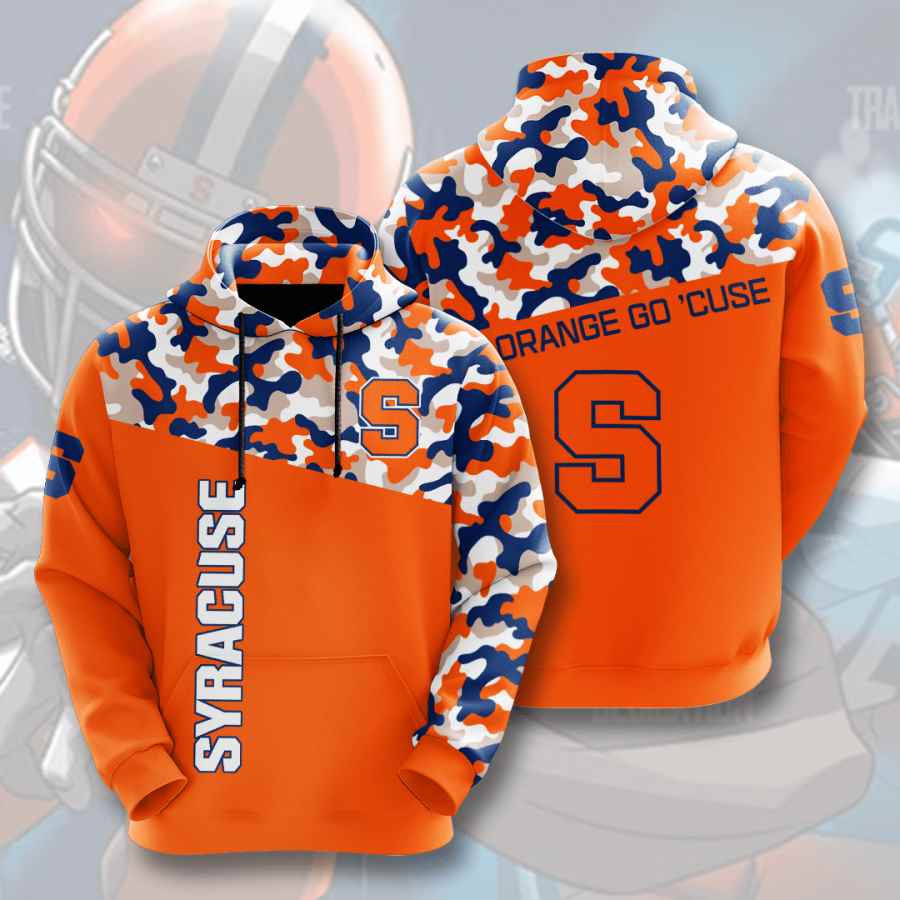 Sports American Football Ncaaf Syracuse Orange Usa Hoodie 3D