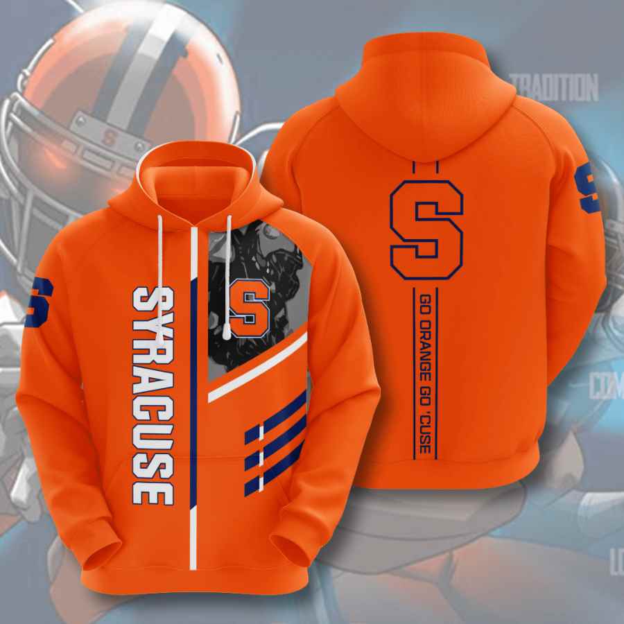 Sports American Football Ncaaf Syracuse Orange Usa Hoodie 3D