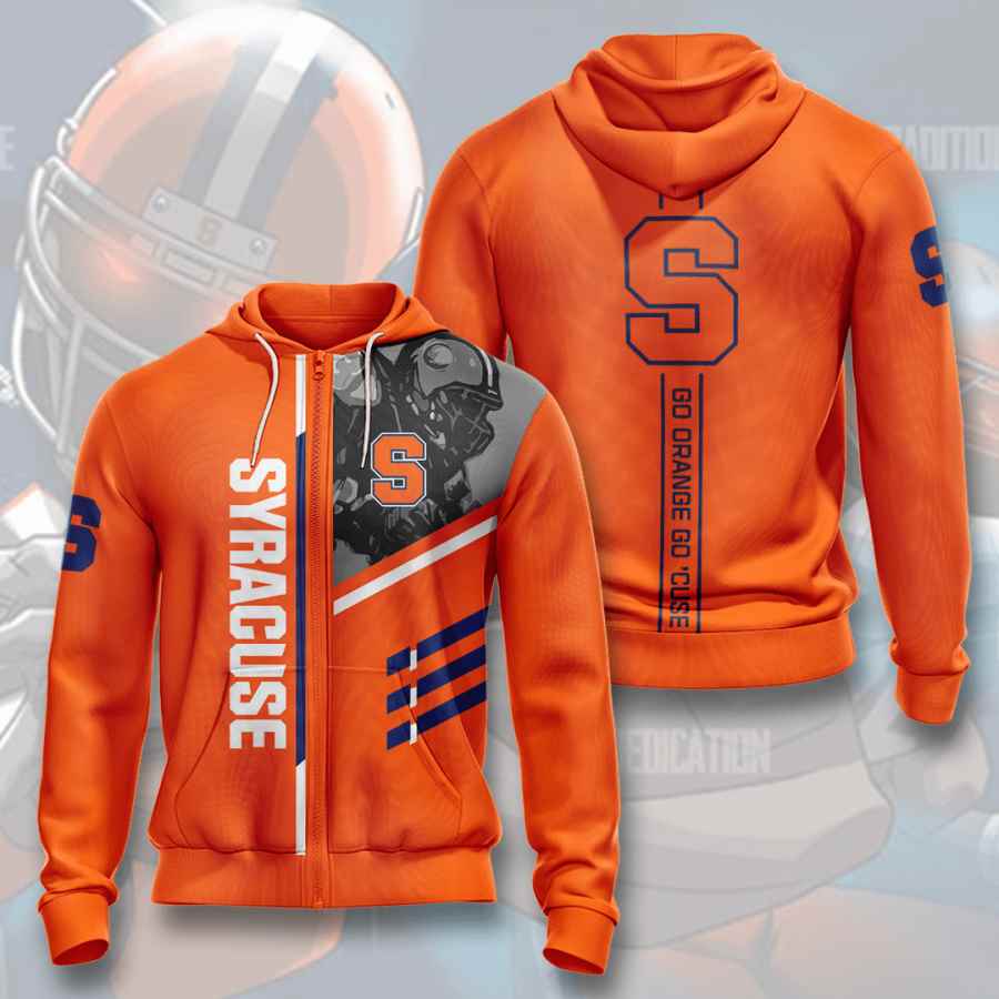 Sports American Football Ncaaf Syracuse Orange Usa Hoodie 3D