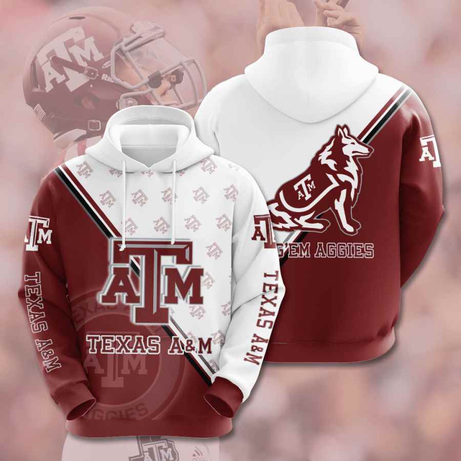 Sports American Football Ncaaf Texas A&m Aggies Usa Hoodie 3D