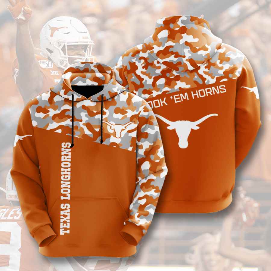 Sports American Football Ncaaf Texas Longhorns Usa Hoodie 3D
