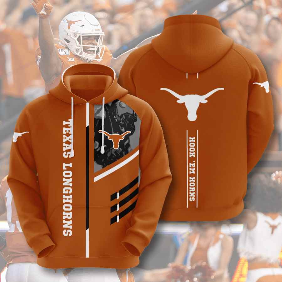 Sports American Football Ncaaf Texas Longhorns Usa Hoodie 3D