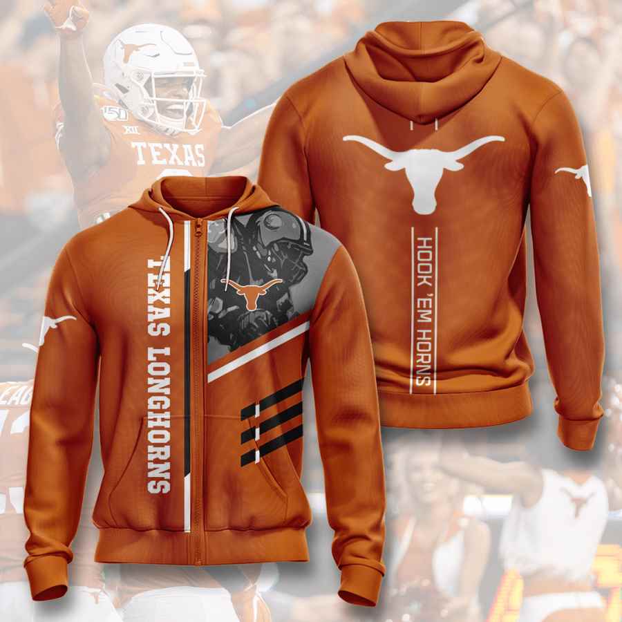 Sports American Football Ncaaf Texas Longhorns Usa Hoodie 3D