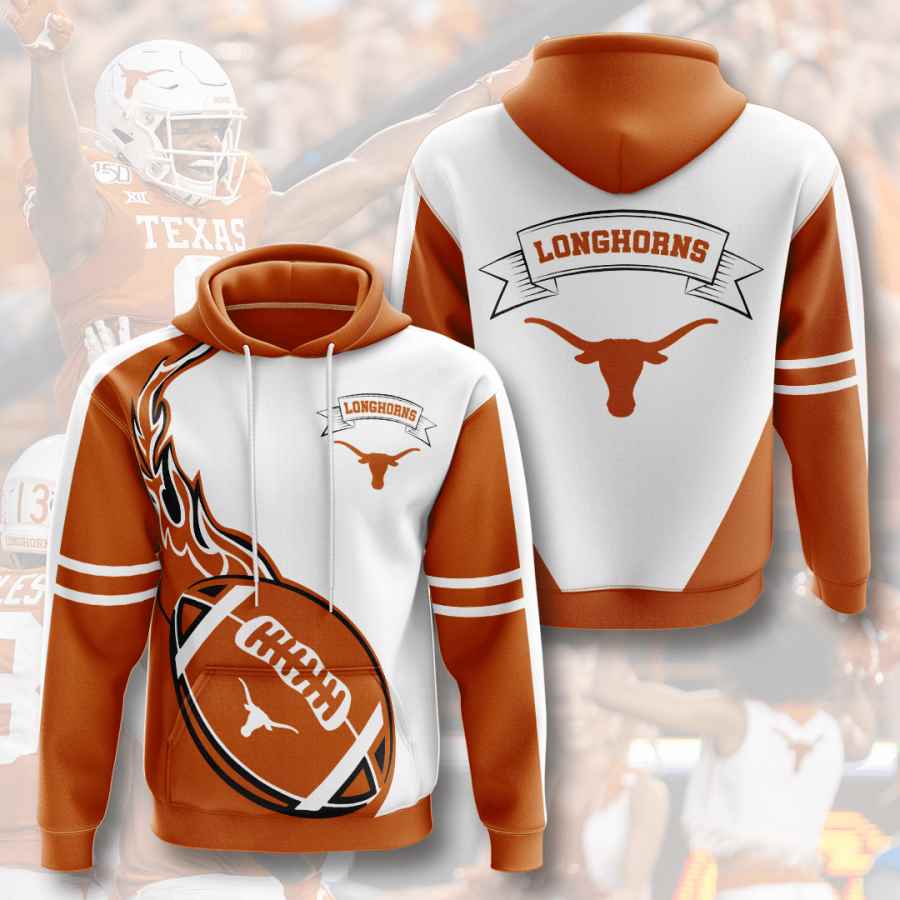 Sports American Football Ncaaf Texas Longhorns Usa Hoodie 3D