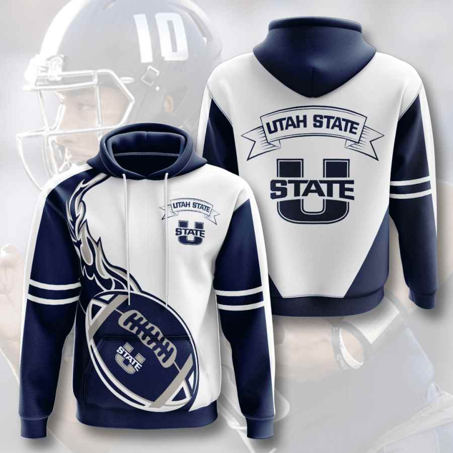 Sports American Football Ncaaf Utah State Aggies Usa Hoodie 3D