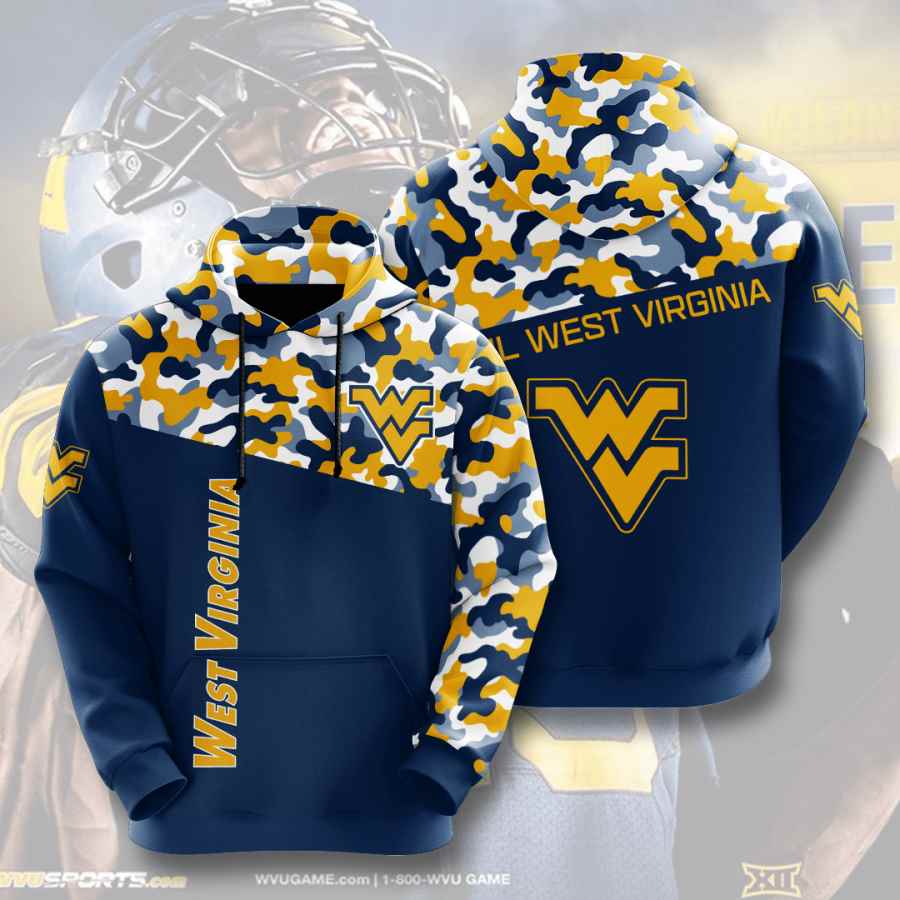 Sports American Football Ncaaf West Virginia Mountaineers Usa Hoodie 3D