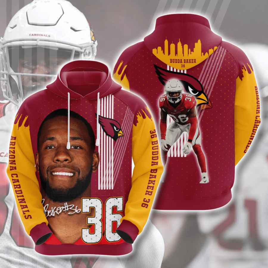Sports American Football Nfl Arizona Cardinals Budda Baker Usa Hoodie 3D