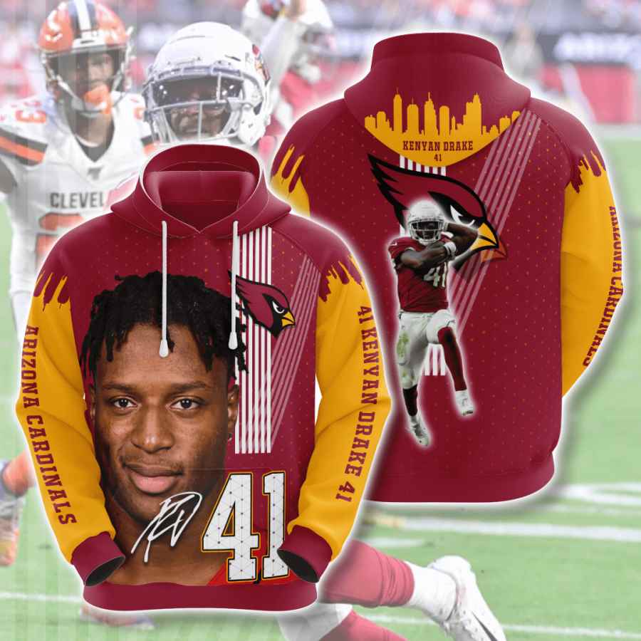 Sports American Football Nfl Arizona Cardinals Kenyan Drake Usa Hoodie 3D