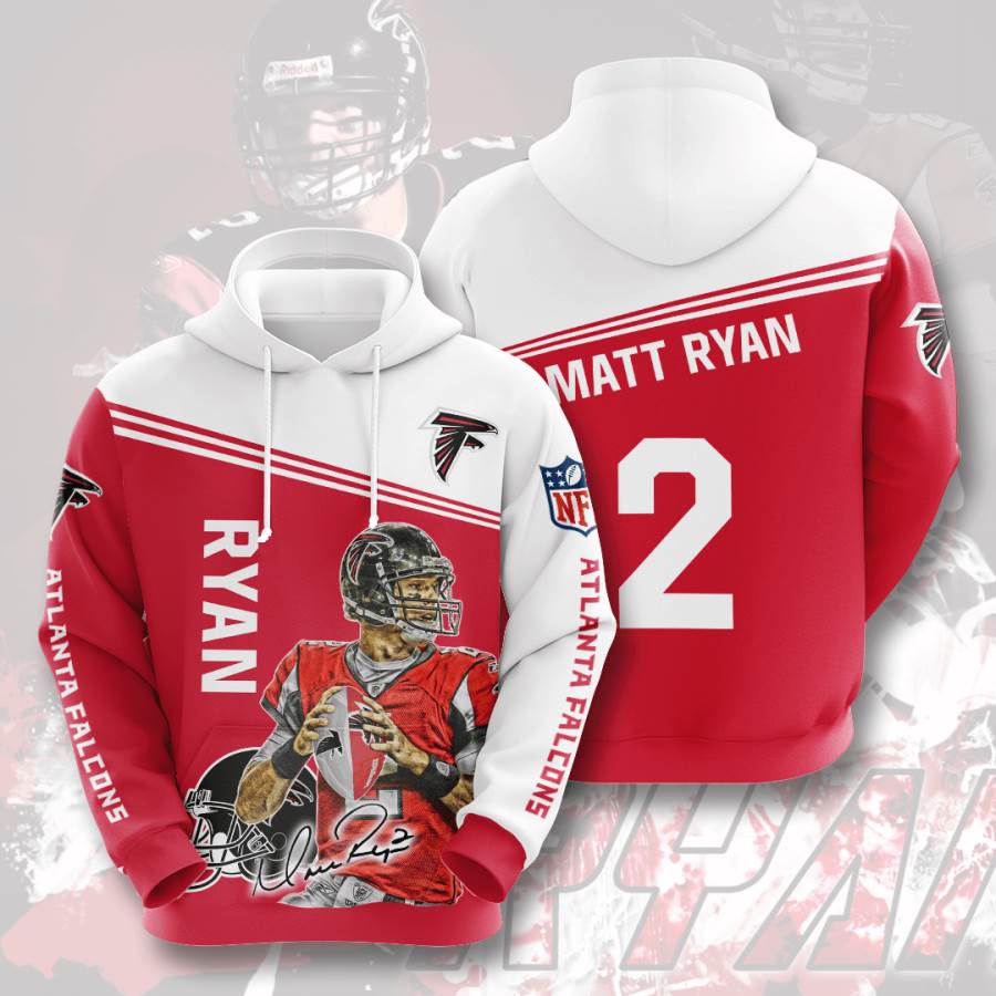 Sports American Football Nfl Atlanta Falcons Matt Ryan Usa Hoodie 3D