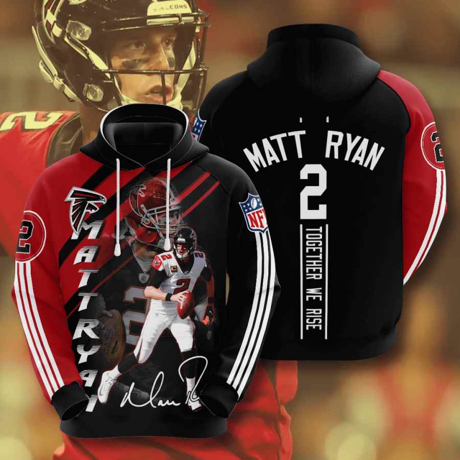 Sports American Football Nfl Atlanta Falcons Matt Ryan Usa Hoodie 3D