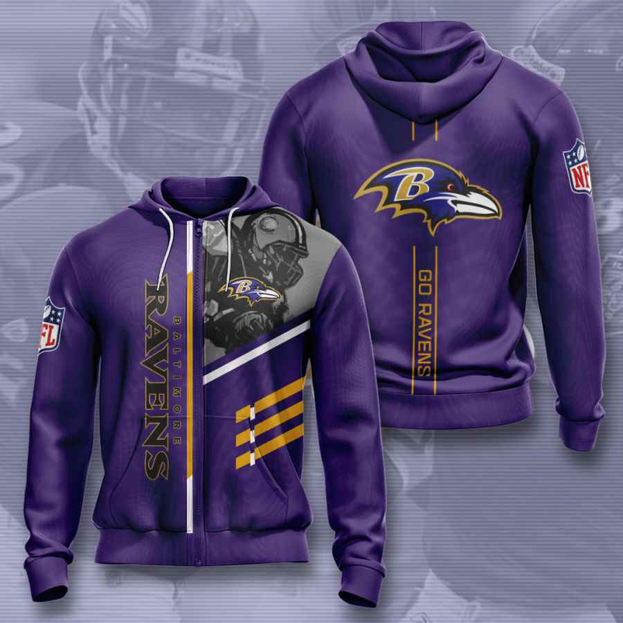 Sports American Football Nfl Baltimore Ravens Usa Hoodie 3D