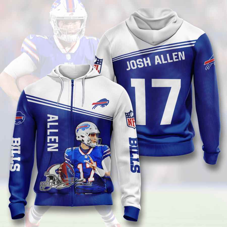 Sports American Football Nfl Buffalo Bills Josh Allen Usa Hoodie 3D