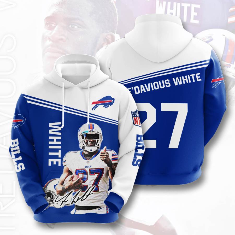 Sports American Football Nfl Buffalo Bills Tre’davious White Usa Hoodie 3D