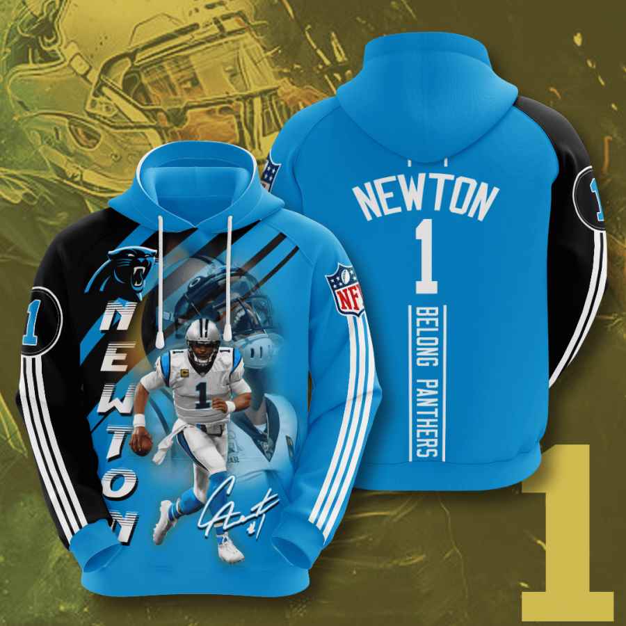 Sports American Football Nfl Carolina Panthers Cam Newton Usa Hoodie 3D